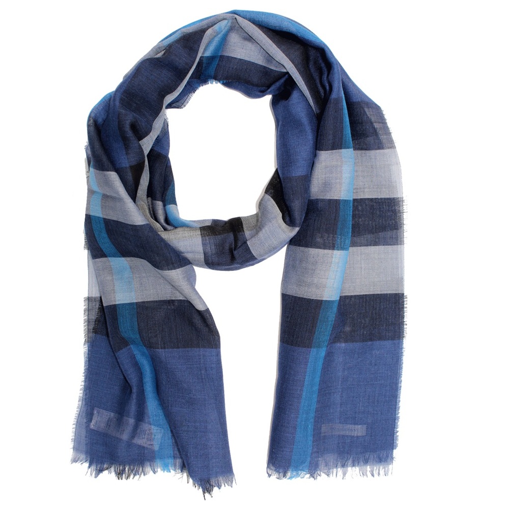 Burberry Sheer Meg Check Scarf 200*90cm New with Tags